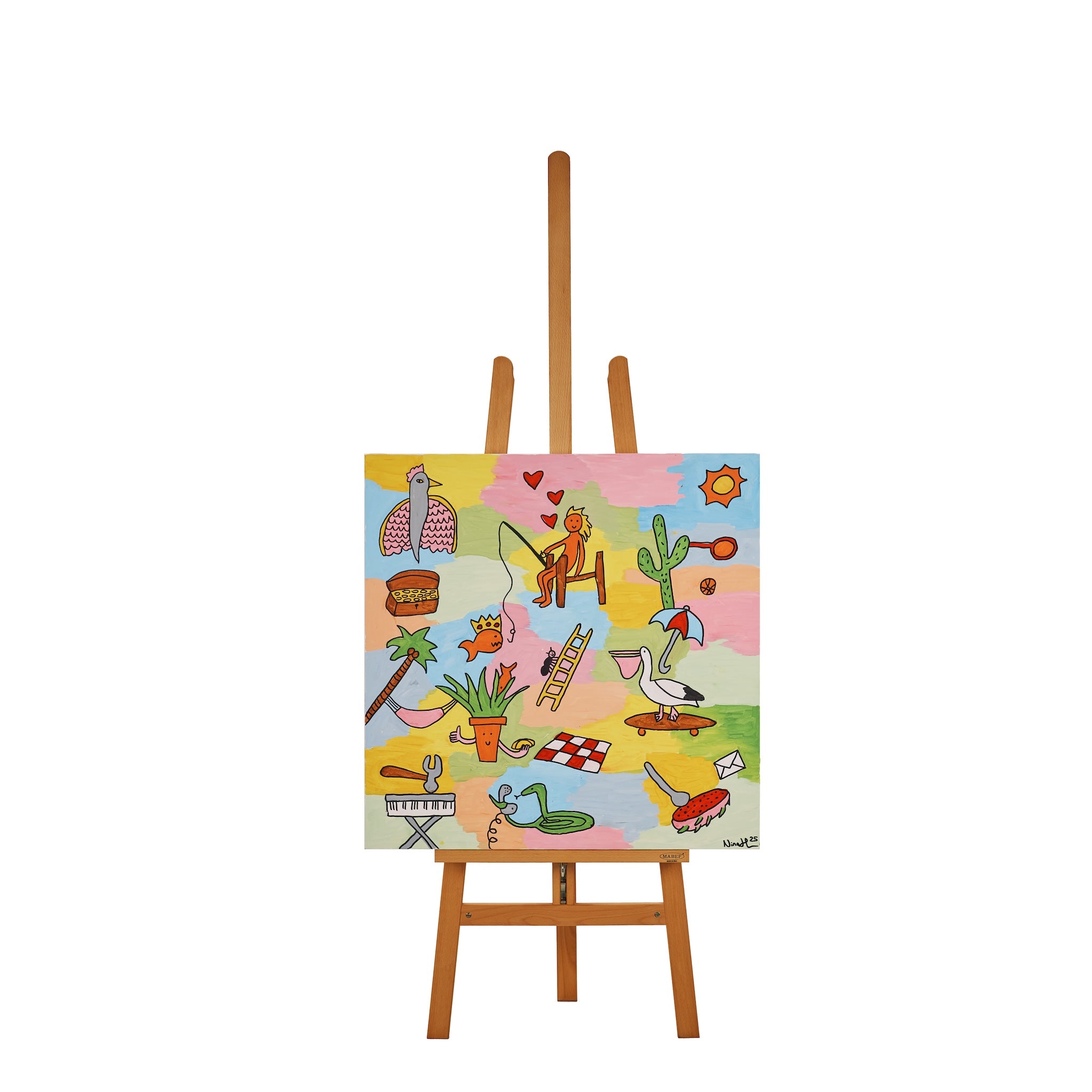 Skating Pelican  by Nina Hurr