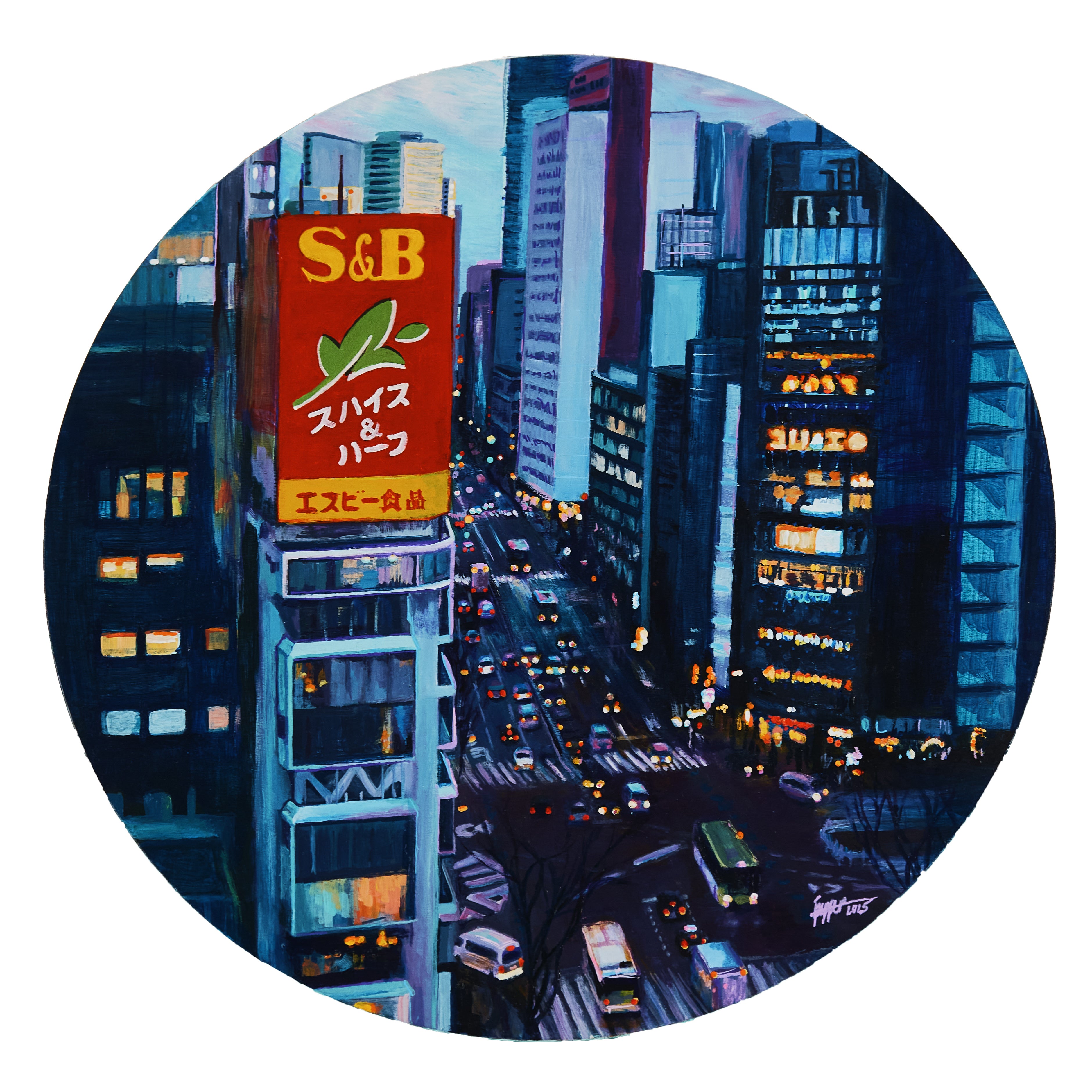 40cm x 40cm by Liz Pepper | Colour of October