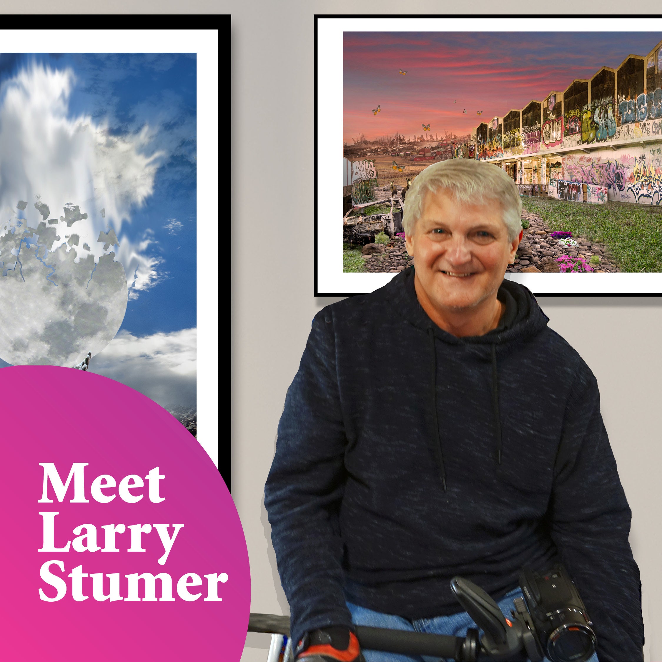 This is artist, Larry Stumer. 