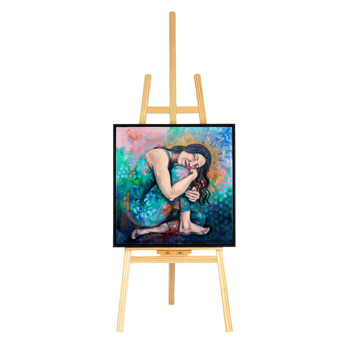 63cm x 63cm by Kelly Batsiokis Art