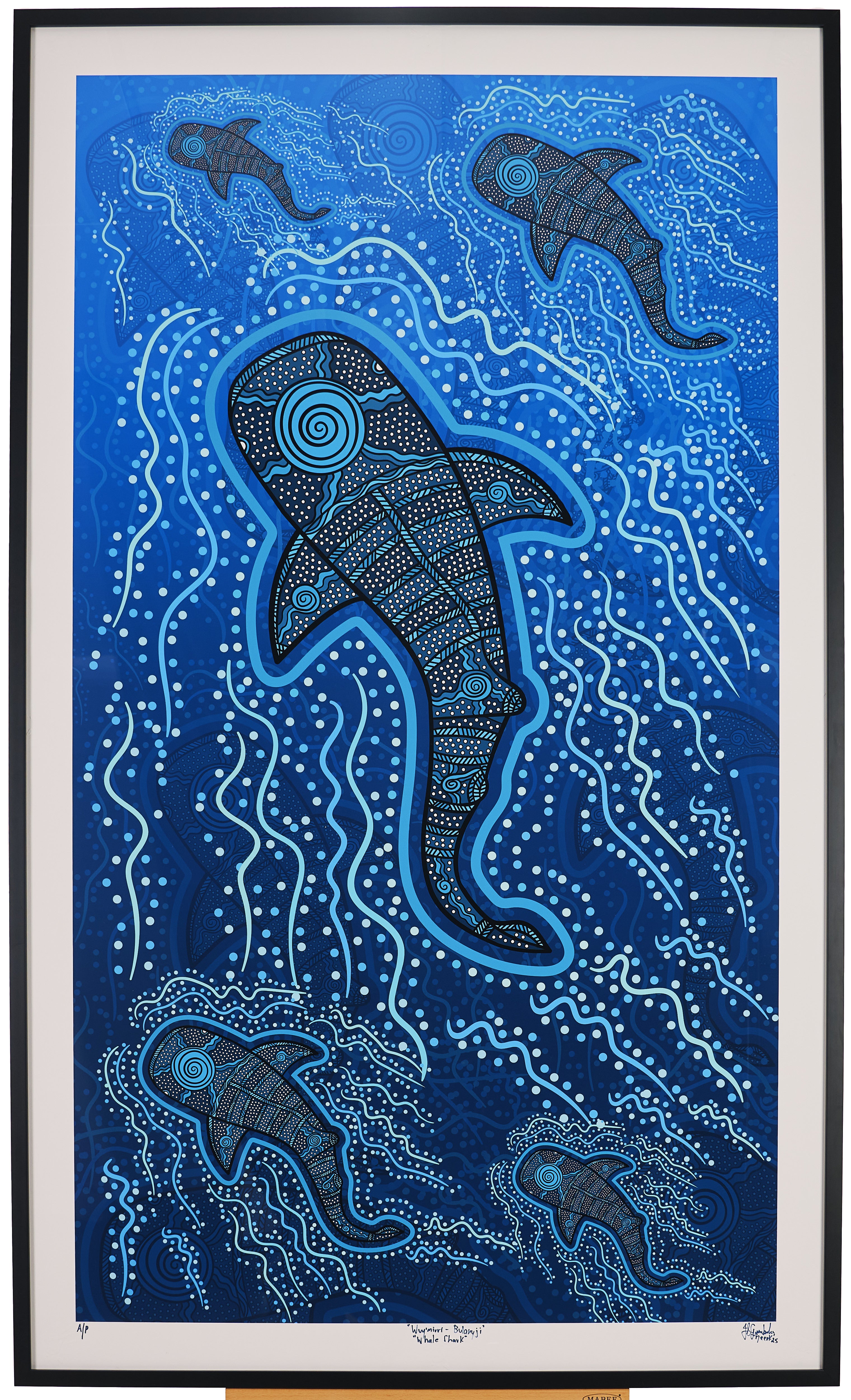 Wuy'mirri' Yur Bulanyji’ Whale Shark Dreaming by John Smith Gumbula