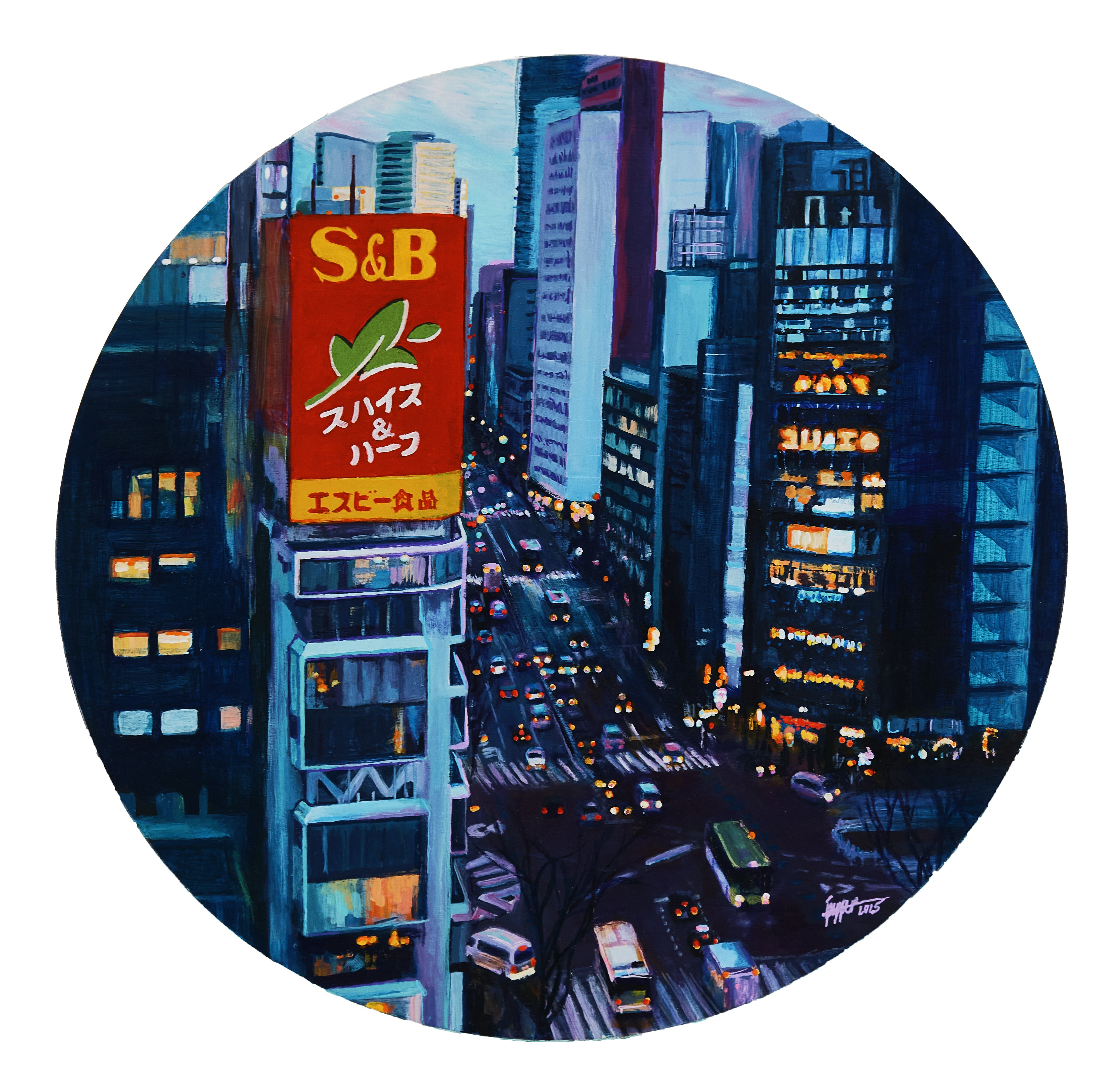 40cm x 40cm by Liz Pepper | Colour of October