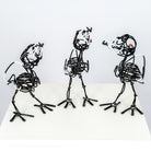 My Magpie Family by Rusty Wire Sculptures